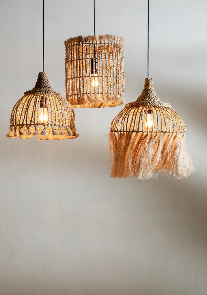 De Abaca Bird Cage Hanglamp - Naturel - M