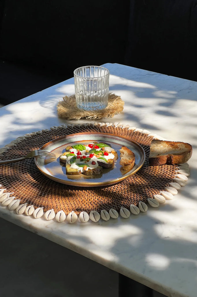 De Colonial Shell Placemat - Naturel Bruin