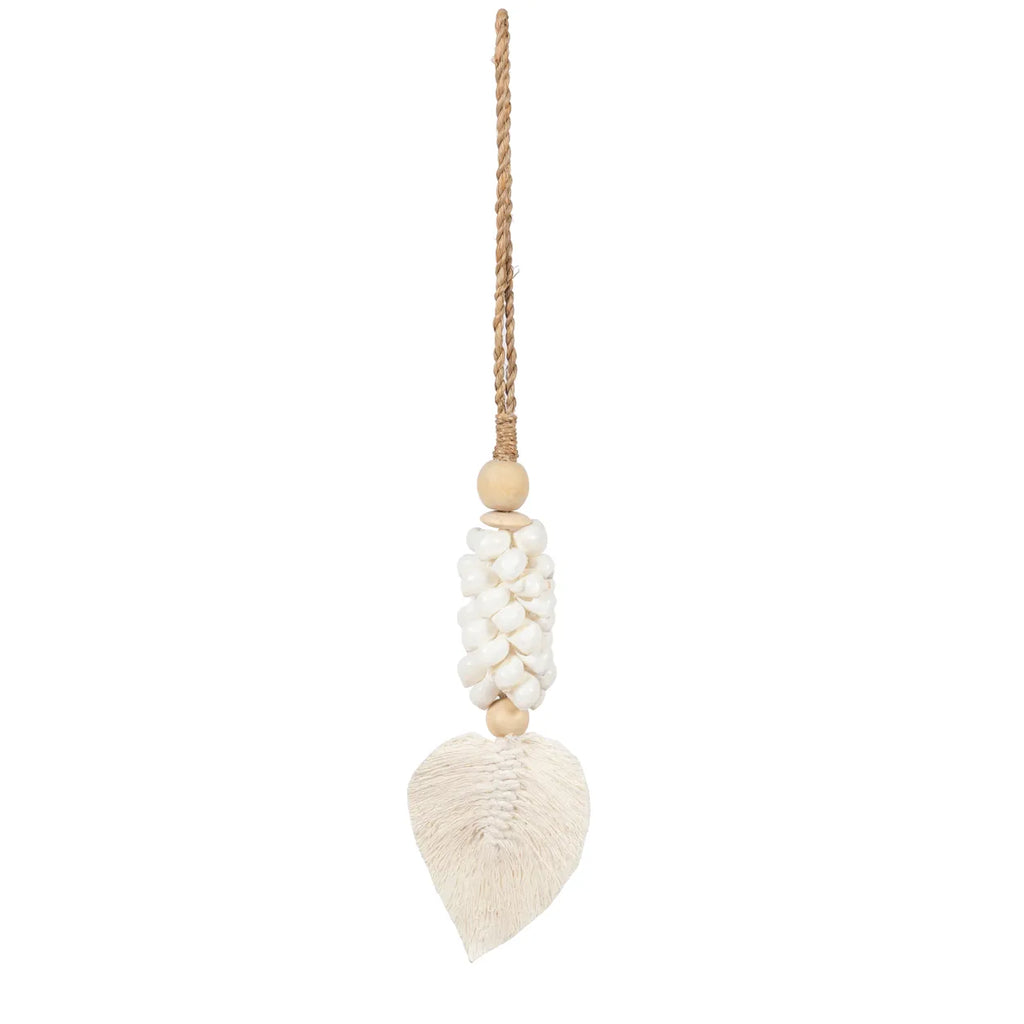 De Leaf & Shell Hangdecoratie - Wit