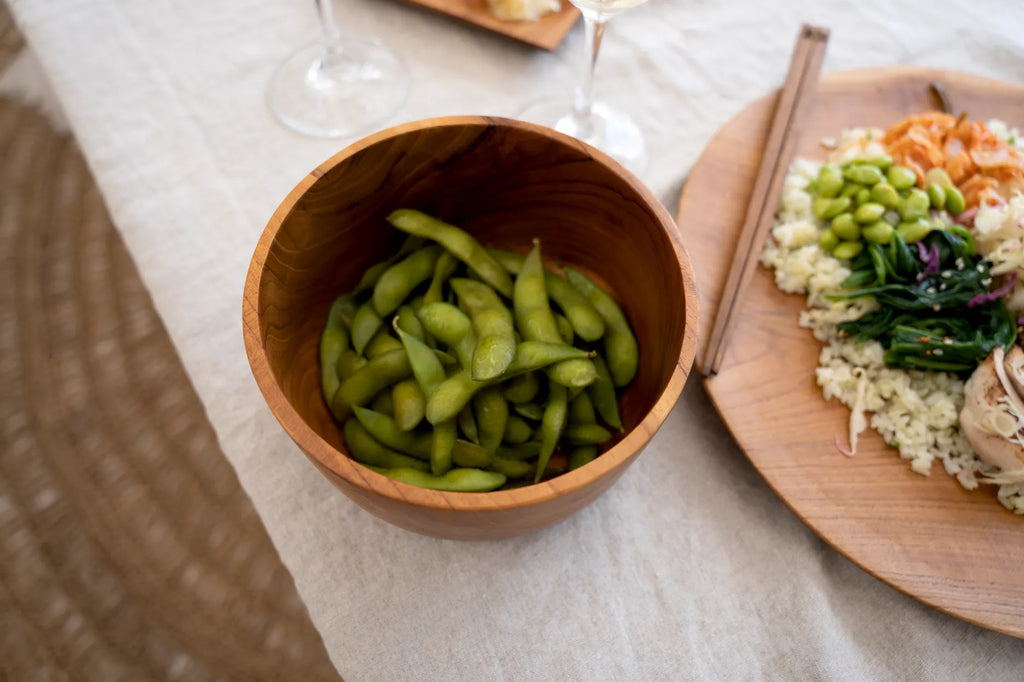 De Teak Root Salade Kom - S